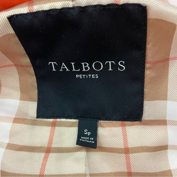 Talbots Orange Lightweight Jacket Puffer Packable Petite Women's Small Petite Sp - Picture 6 of 7